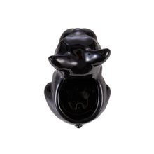 Load image into Gallery viewer, Emporium: Eddy Black Ceramic Puppy Planter (14cm)