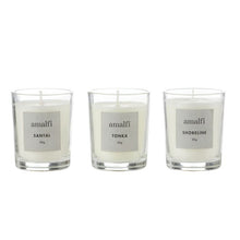 Load image into Gallery viewer, Amalfi: Santal Tonka Votives (Set of 3) - Taupe (9cm)