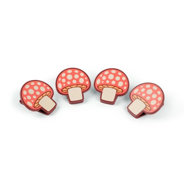 Fred: Shroommates Food Bag Clips 4 Sets (5.8cm)