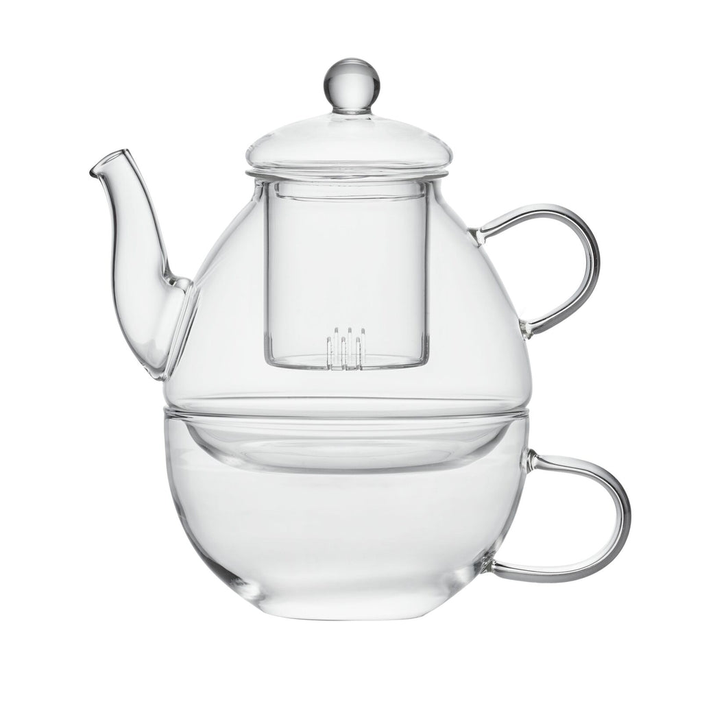 Leaf & Bean: Frankie Tea For One 650ml Glass Teapot & Tea Cup