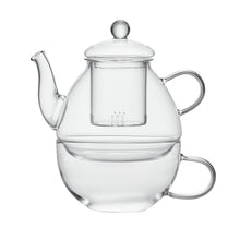 Load image into Gallery viewer, Leaf &amp; Bean: Frankie Tea For One 650ml Glass Teapot &amp; Tea Cup