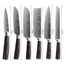 Load image into Gallery viewer, OZZYCOOK Chef Kitchen Knife Set 6-Piece