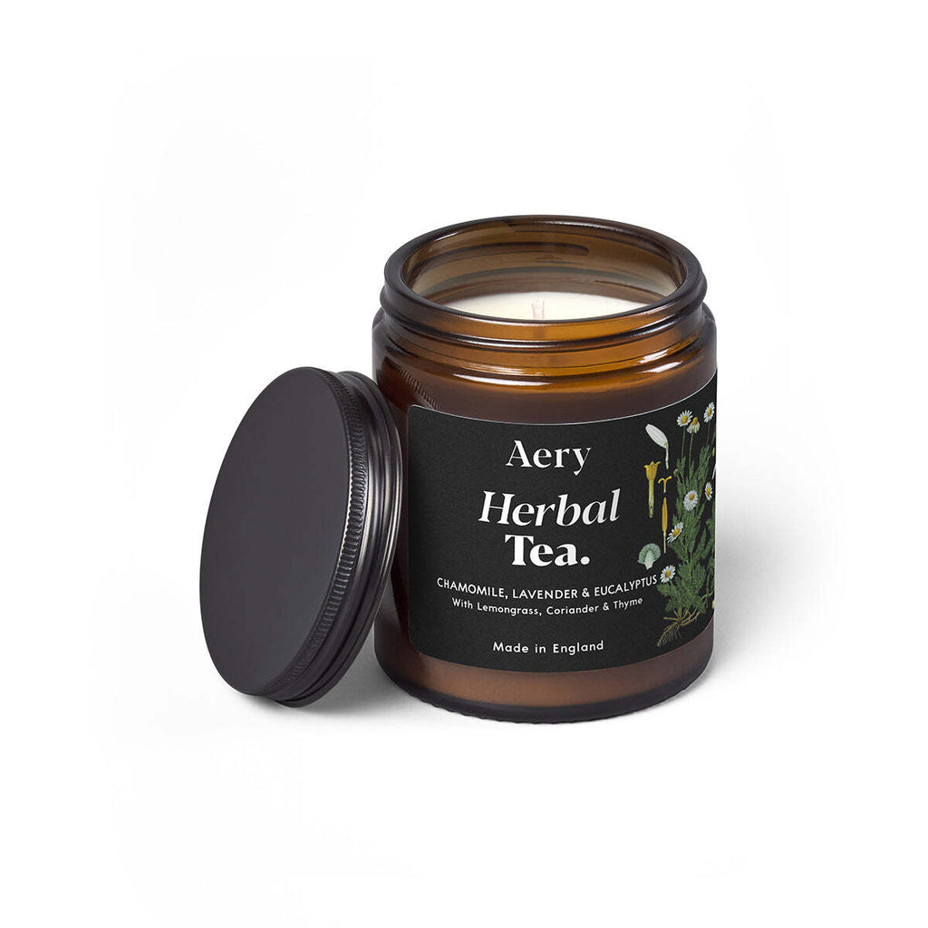 Aery Living: Botanical Green Candle Jar - Herbal Tea (140g)