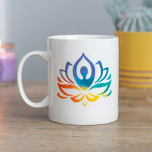 Load image into Gallery viewer, Watercolour Yoga Lotus Ceramic Mug