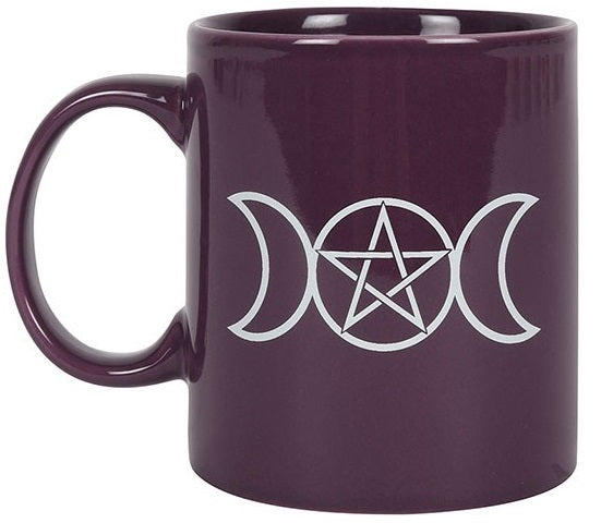 Triple Moon Purple Ceramic Mug