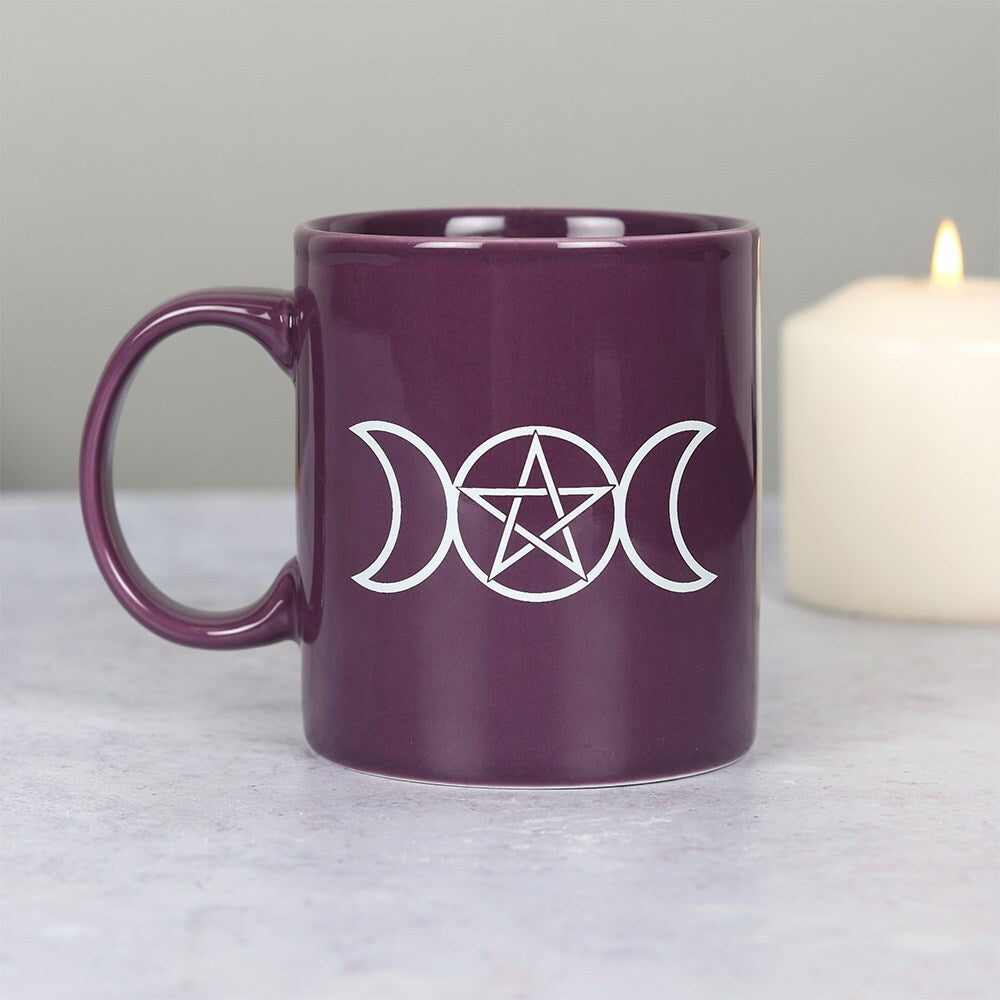 Triple Moon Purple Ceramic Mug - Mt Meru