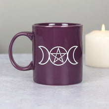 Load image into Gallery viewer, Triple Moon Purple Ceramic Mug