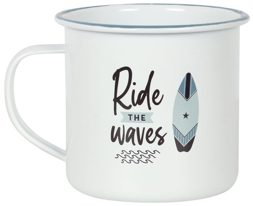 Ride The Waves Enamel Style Mug - Mt Meru