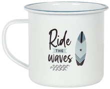 Load image into Gallery viewer, Ride The Waves Enamel Style Mug - Mt Meru