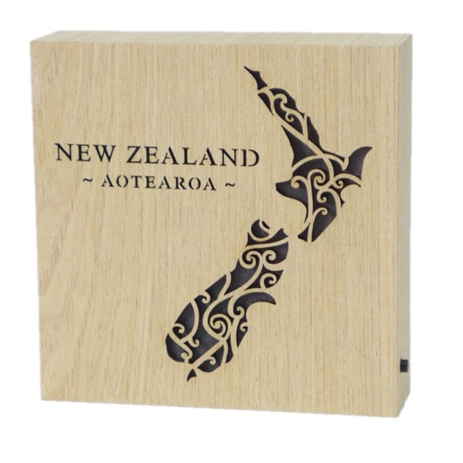 NZ Aotearoa Wooden Block