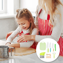 Load image into Gallery viewer, 8 Pcs Plastic Kitchen Knife Set for Kids - Green