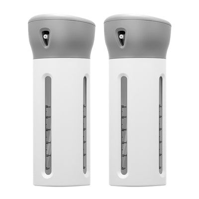 STORFEX 2 Pack 4-in-1 Travel Dispenser Bottle - Gray