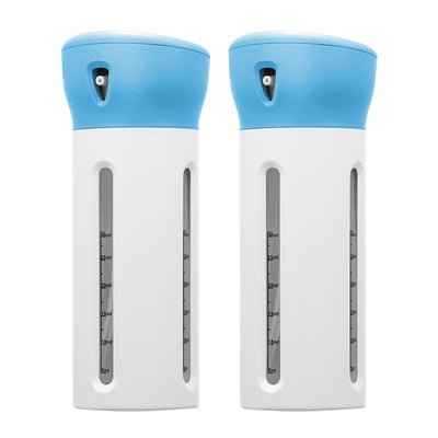 STORFEX 2 Pack 4-in-1 Travel Dispenser Bottle - Blue