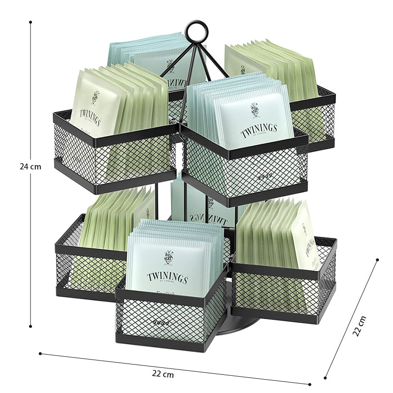 STORFEX 360° Swivel Tea Storage Box