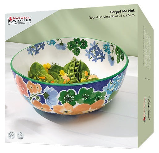 Maxwell & Williams: Forget Me Not Round Serving Bowl (26x9.5cm)