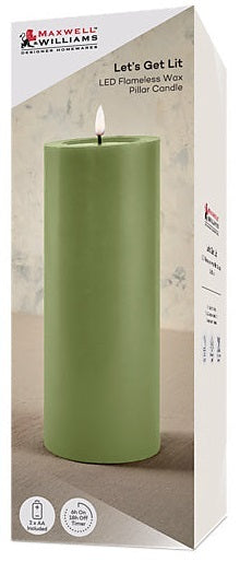 Maxwell & Williams: Let's Get Lit LED Flameless Candle - Pine (10x25cm)