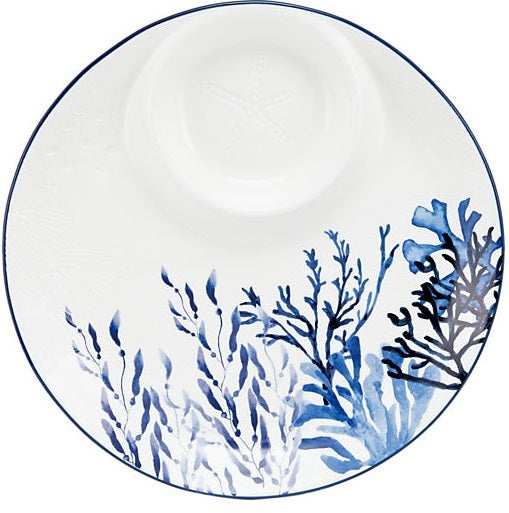 Maxwell & Williams: Blue Coral Chip & Dip (32cm)