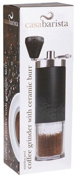 Stainless Steel Hand Coffee Grinder With Ceramic Burr - Black