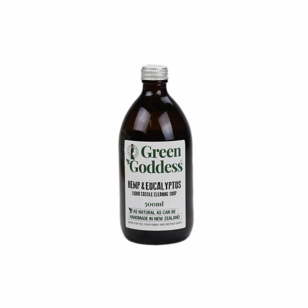 Green Goddess Liquid Castile Cleaning & Dish Soap - Hemp & Eucalyptus (500ml)