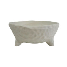 Load image into Gallery viewer, Rogue: Textured Cement Footed Planter - Cream (22cm)