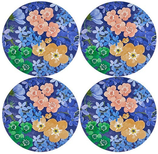 Maxwell & Williams: Forget Me Not Round Cork Back Placemat - Set of 4 (32cm)