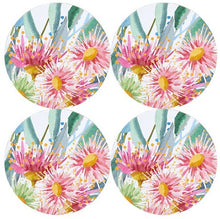 Load image into Gallery viewer, Maxwell &amp; Williams: Royal Botanic Gardens Eucalyptus Bloom Round Cork Back Coaster - Set of 4 (10cm)