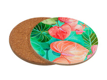 Load image into Gallery viewer, Maxwell &amp; Williams: Teas &amp; C&#39;s Tropicana Round Cork Back Coaster - Set of 4 (10cm)