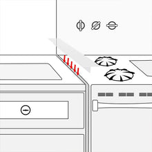 Load image into Gallery viewer, 2 Pack Stove Gap Covers - Transparent