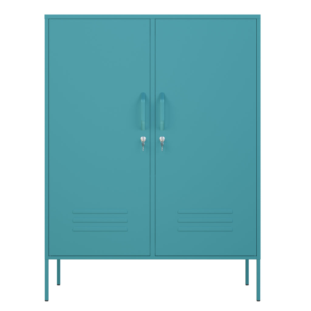 Fraser Country Milan Metal Side Cabinet - Mint Turquoise