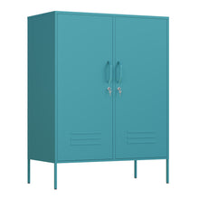 Load image into Gallery viewer, Fraser Country Milan Metal Side Cabinet - Mint Turquoise