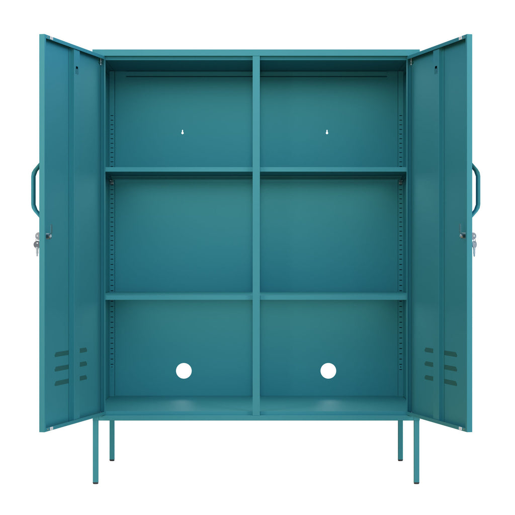 Fraser Country Milan Metal Side Cabinet - Mint Turquoise