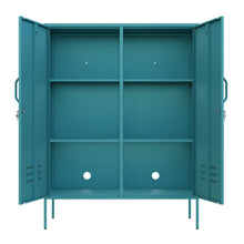 Load image into Gallery viewer, Fraser Country Milan Metal Side Cabinet - Mint Turquoise