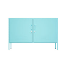 Load image into Gallery viewer, Fraser Country Milan Metal Storage Locker &amp; TV Cabinet - Baby Blue