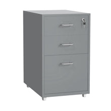 Load image into Gallery viewer, Gorilla Office - Mobile Metal 3 Drawer Cabinet - Grey