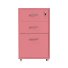 Load image into Gallery viewer, Gorilla Office - Mobile Metal 3 Drawer Cabinet - Antique Pink