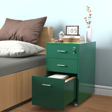 Load image into Gallery viewer, Gorilla Office - Mobile Metal 3 Drawer Cabinet - Pine Green