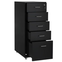 Load image into Gallery viewer, Gorilla Office - Mobile Metal 5 Drawer Cabinet - Graphite Black