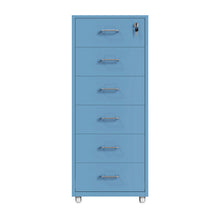 Load image into Gallery viewer, Gorilla Office - Mobile Metal 6 Drawer Cabinet -Pastel Blue