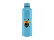 Load image into Gallery viewer, Maxwell &amp; Williams: Pete Cromer Garden Party Double Wall Insulated Bottle - Blue Banded Bee (750ml)