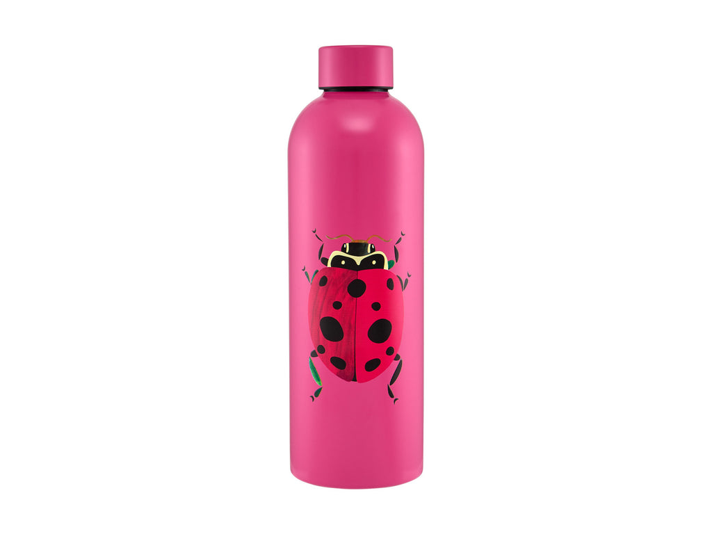 Maxwell & Williams: Pete Cromer Garden Party Double Wall Insulated Bottle - Ladybird (750ml)