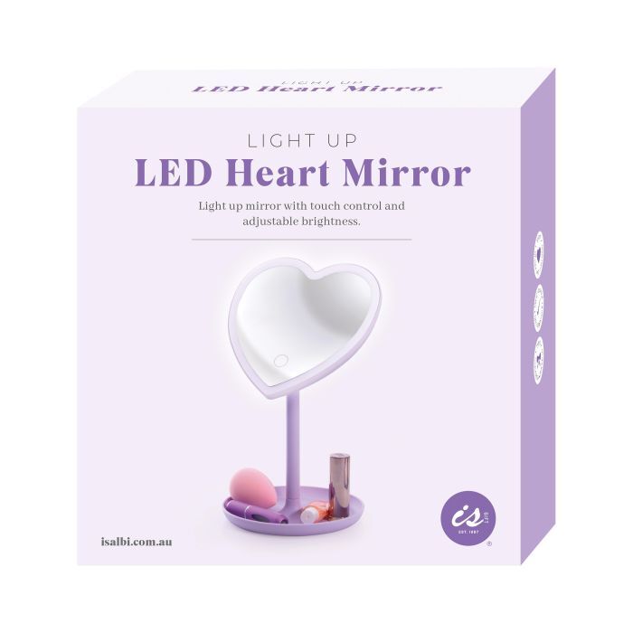 ISGift: Light Up LED Heart Mirror
