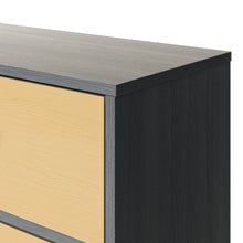 Load image into Gallery viewer, Fraser Country -Lada Home 8 Drawer Storage Dresser Wide Black &amp; Oak