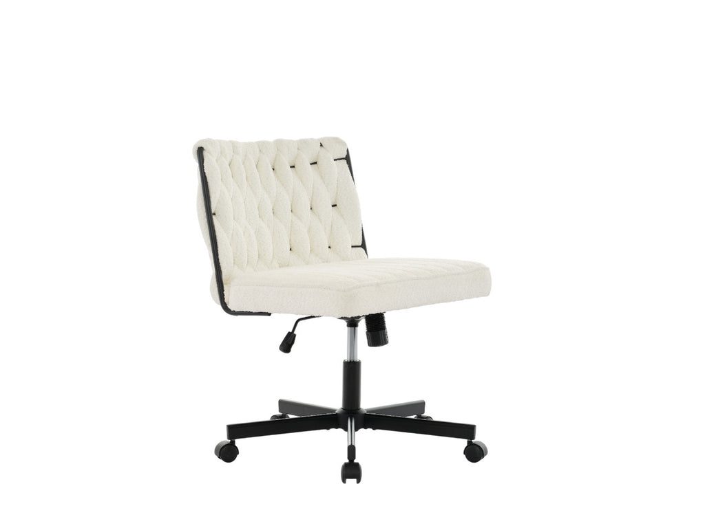 Gorilla Office: Boucle Knot Back Chair White