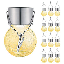 Load image into Gallery viewer, LUMIRO 12 Pack Hanging Outdoor Solar Lights Warm