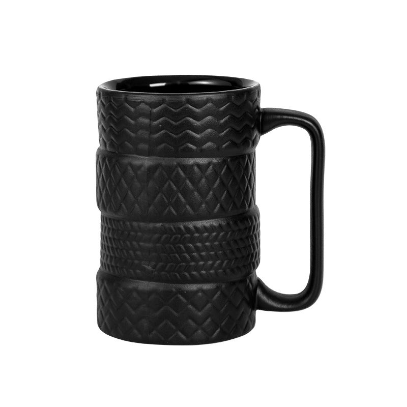 Tire Stack Frosted Ceramic Mug