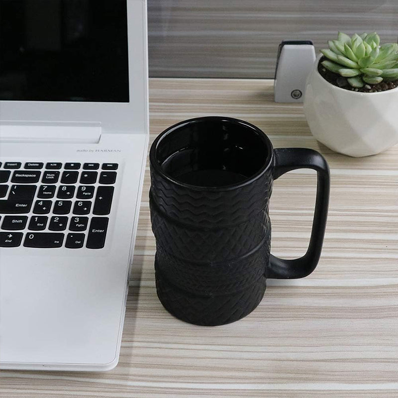 Tire Stack Frosted Ceramic Mug