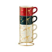 Load image into Gallery viewer, STORFEX 220ml Ceramic Mug Set of 4