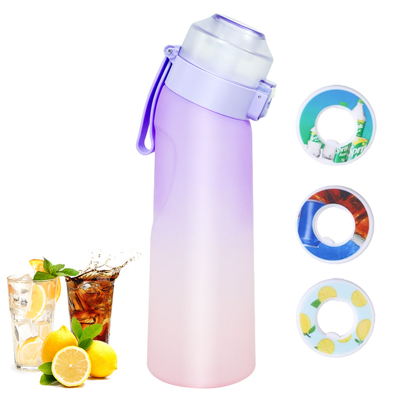 HYPERANGER 650ml Water Bottle with 3 Flavor Pods - Purple