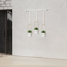 Load image into Gallery viewer, GREENYHAVEN Hanging Planter Set - White