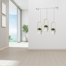 Load image into Gallery viewer, GREENYHAVEN Hanging Planter Set - White